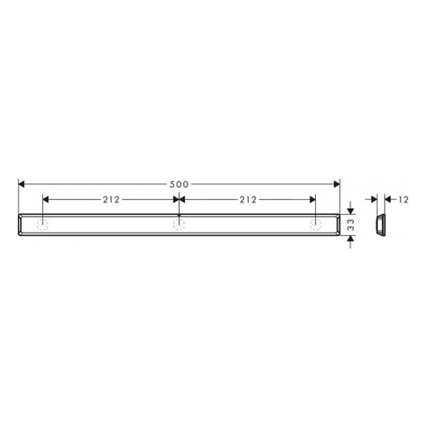 Штанга для аксессуаров 500 WallStoris Hansgrohe 27902700